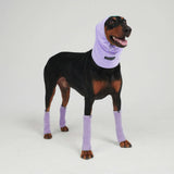 Dehnbare Fleece-Beinwärmer für Hunde - Flieder