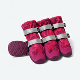 Hunde-Regenstiefel, Wasserdichte Hundeschuhe - Fuchsia Camo