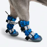 Hunde-Regenstiefel, Wasserdichte Hundeschuhe - Blau Camo