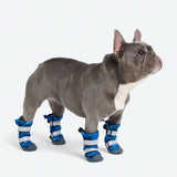 Hunde-Regenstiefel, Wasserdichte Hundeschuhe - Blau Camo
