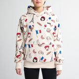 Der Frankreich Hoodie für Menschen – Beige