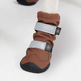 Hunde-Regenstiefel, Wasserdichte Hundeschuhe - Braun