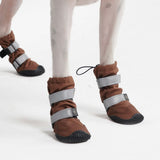 Hunde-Regenstiefel, Wasserdichte Hundeschuhe - Braun