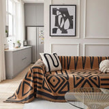 Boho Brown Couch Cover