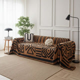 Boho Brown Couch Cover