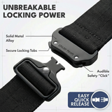 Taktisches Hundehalsband- und Leinen-Set - Schwarz