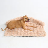 Beruhigendes Flauschiges Sofa-Schonbezug Hundebett - Beige