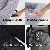 Beruhigendes Flauschiges Sofa-Schonbezug Hundebett - Grau