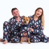 Human Pajama Top - Retro Santa||size:S,M,L,XL,2XL