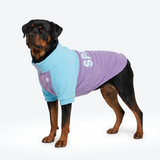 Aqua Lilac Plush Fleece Dog Sweater||size:4XL