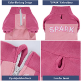 Pink Plush Fleece Dog Sweater||size:S,M,L,XL,2XL,3XL,4XL