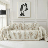Leaves Beige Couch Cover