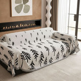 Pine Trees White Couch Cover