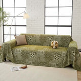 Rustic Boho Green Couch Cover