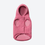 Teddy-Sherpa-Pullover - Dunkelpink