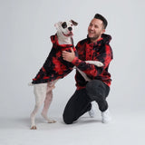 Velvet Human Kapuzenpullover - Rot & Schwarz