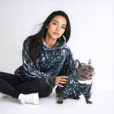 Hunde-Hoodie aus Betonholz – Asphalt