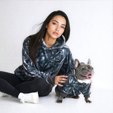 Betonholz-Human-Hoodie – Asphalt