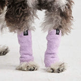 Dehnbare Fleece-Beinwärmer für Hunde - Flieder