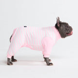 Hunde Pyjama - Rosa Streifen