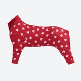 Hunde Pyjama - Rote Herzen