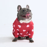 Hunde Pyjama - Rote Herzen