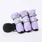 Hunde-Regenstiefel, Wasserdichte Hundeschuhe - Flieder