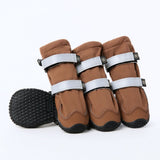 Hunde-Regenstiefel, Wasserdichte Hundeschuhe - Braun