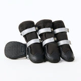 Hunde-Regenstiefel, Wasserdichte Hundeschuhe - Schwarz