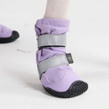 Hunde-Regenstiefel, Wasserdichte Hundeschuhe - Flieder
