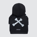 "WOOF" Hunde Hoodie - Schwarz & Reflektierend