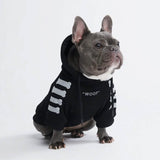 "WOOF" Hunde Hoodie - Schwarz & Reflektierend