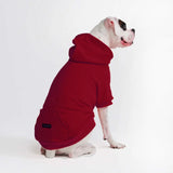 Essentielles Hunde Hoodie - Burgunder