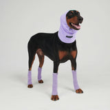 Dehnbare Fleece-Beinwärmer für Hunde - Flieder