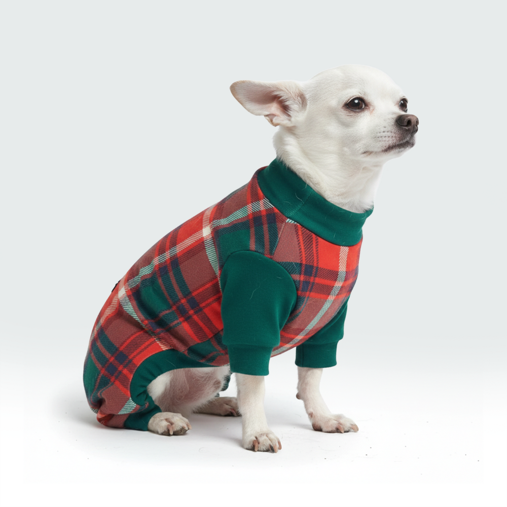 Süßer Hunde-Pyjama Mit Rosa Schleife – Aus Weichem Samt, Für Kleine Hunde Wie Chihuahua Oder Yorkie