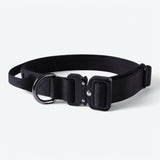 Taktisches Hundehalsband- und Leinen-Set - Schwarz