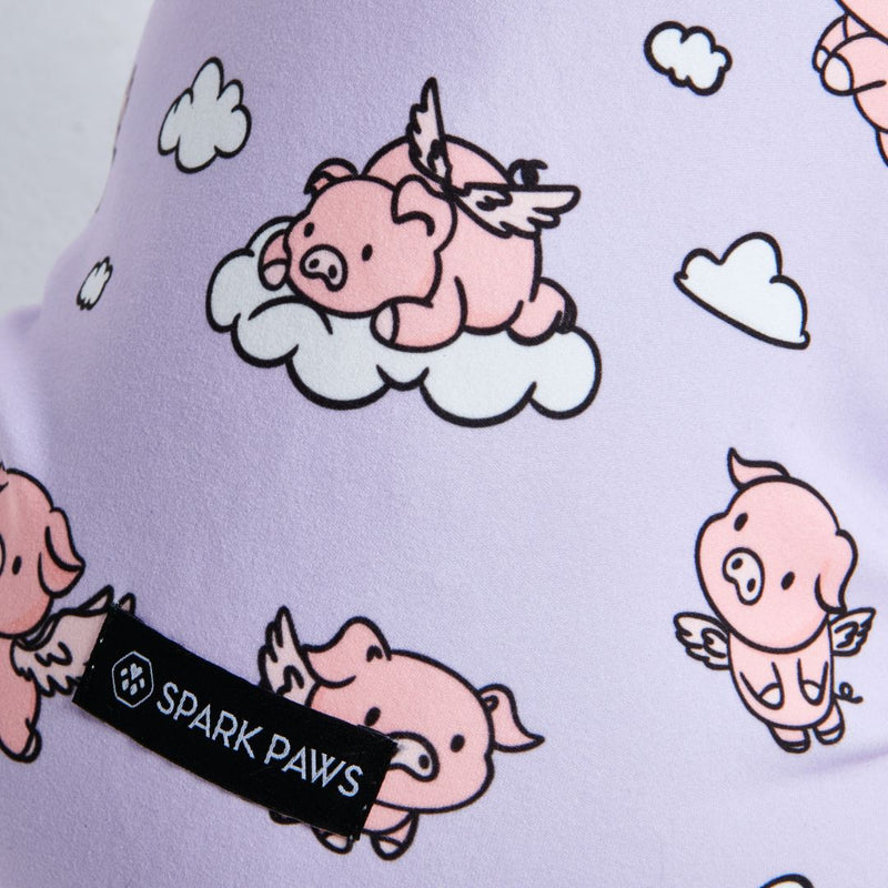 Hundepyjama – Wenn Schweine fliegen – Lila
