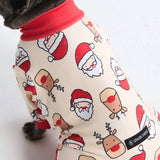 Weihnachtspyjama für Hunde - Weihnachtsmann und Rudolph