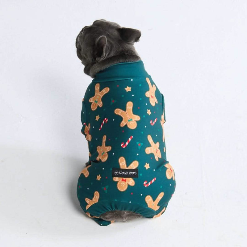 Weihnachtspyjama für Hunde - Lebkuchenmann