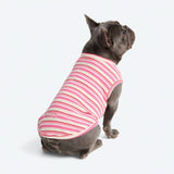 Gestreiftes Shirt - Rosa Rot