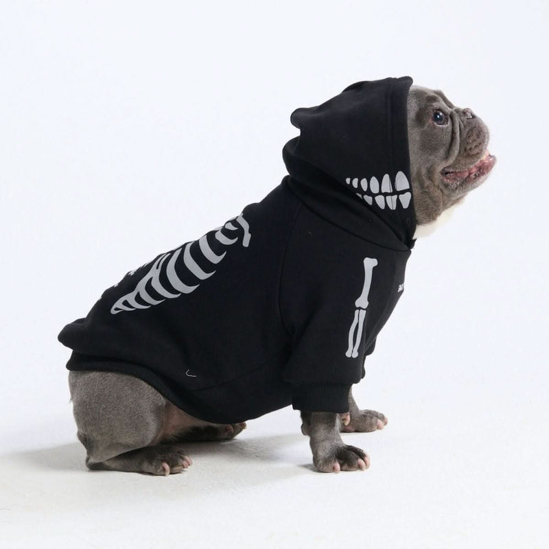 Halloween-Hundeh hoodie – Skelett