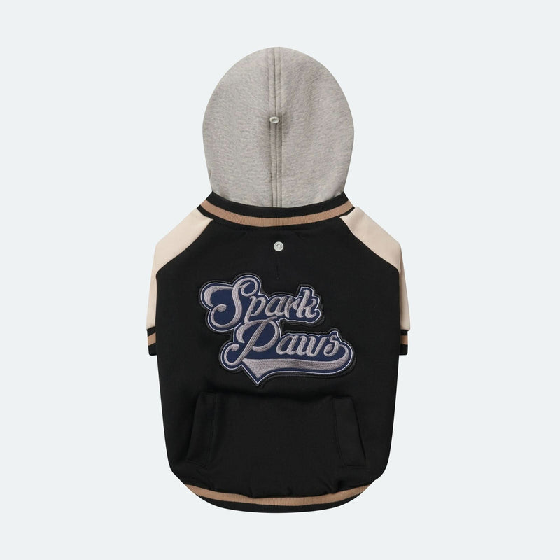 Hund-Collegejacke - Schwarz