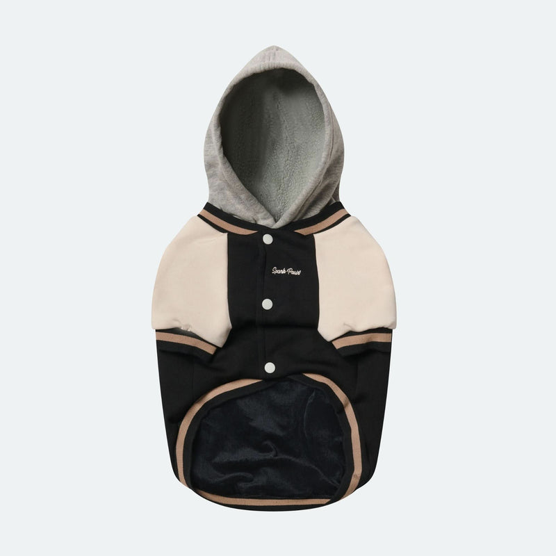 Hund-Collegejacke - Schwarz