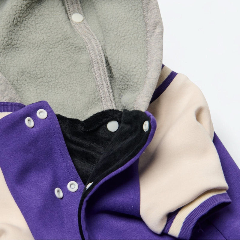 Hund-Collegejacke - Lila