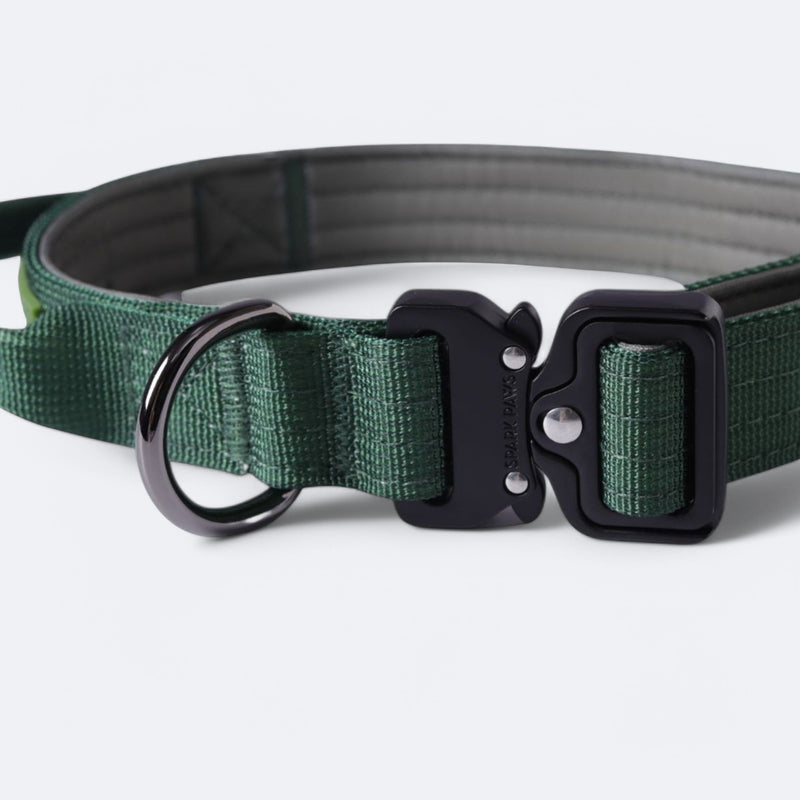 Taktisches Halsband für große Hunde - Grün