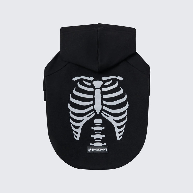 Halloween-Hundeh hoodie – Skelett