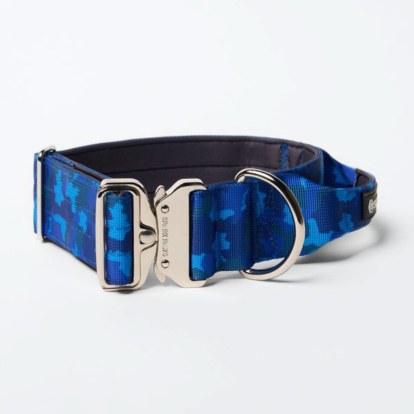 Komfort-Kontrollhalsband - Blau Camo