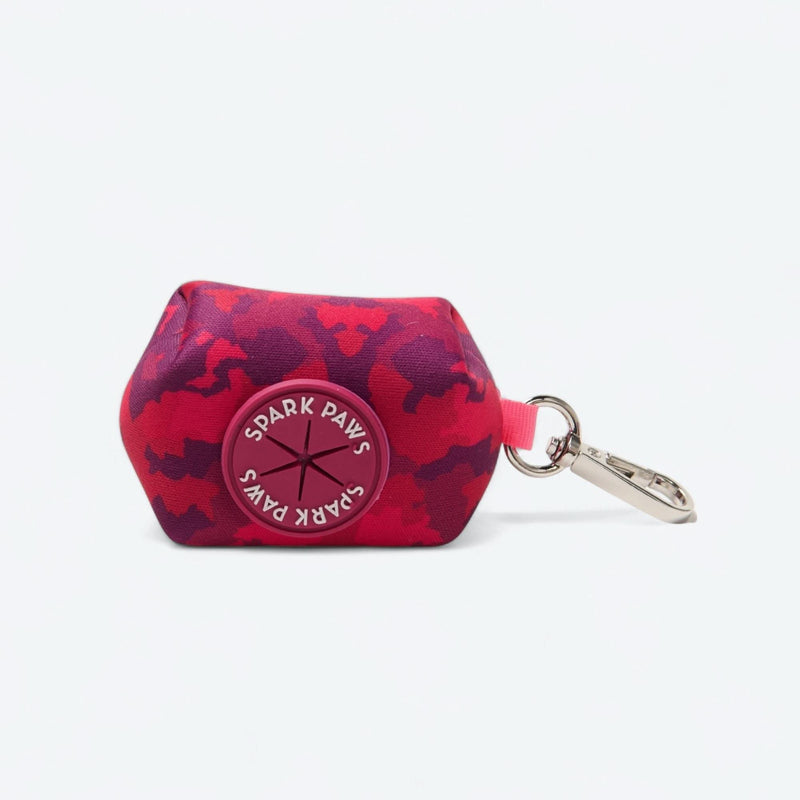 Leinen- und Kotbeutelhalter-Set - Fuchsia Camo