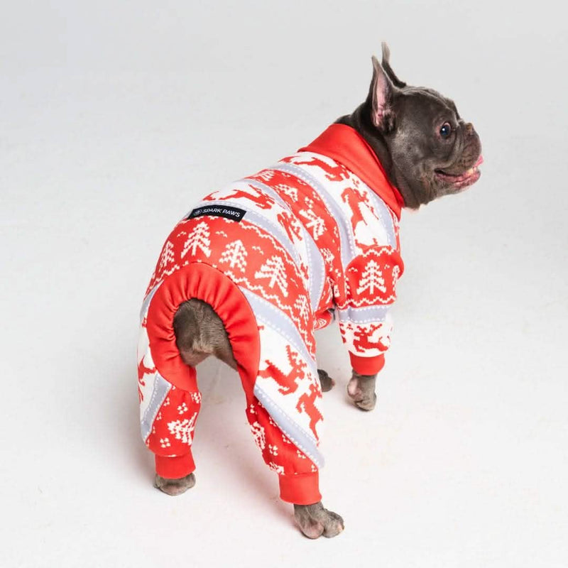 Weihnachtspyjama für Hunde - Winterwunderland