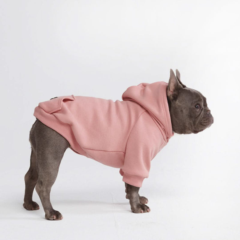 Essentielles Hunde Hoodie - Blassrosa